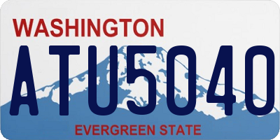 WA license plate ATU5040