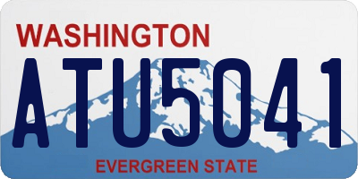 WA license plate ATU5041