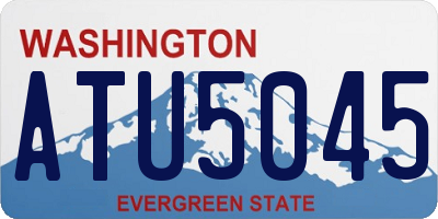 WA license plate ATU5045