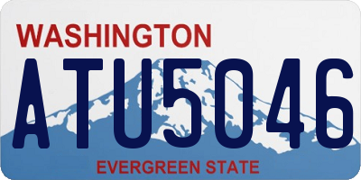 WA license plate ATU5046