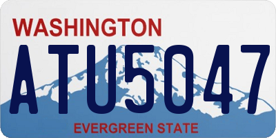 WA license plate ATU5047