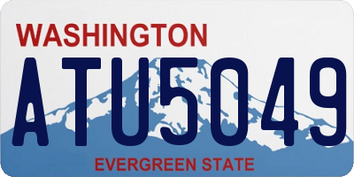 WA license plate ATU5049