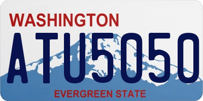 WA license plate ATU5050