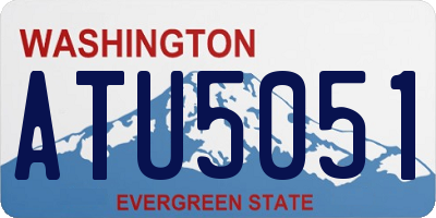 WA license plate ATU5051