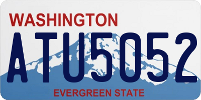 WA license plate ATU5052