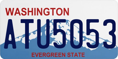 WA license plate ATU5053