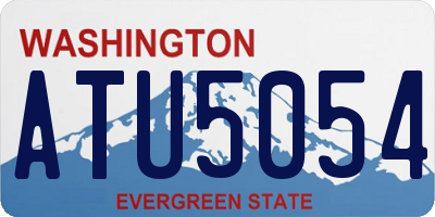 WA license plate ATU5054