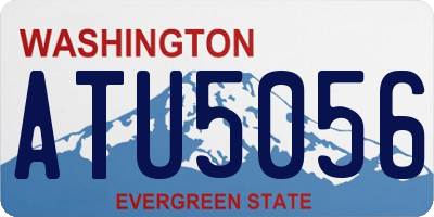 WA license plate ATU5056