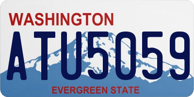 WA license plate ATU5059