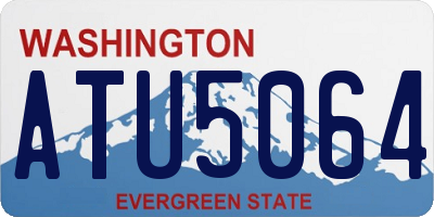 WA license plate ATU5064