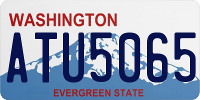 WA license plate ATU5065