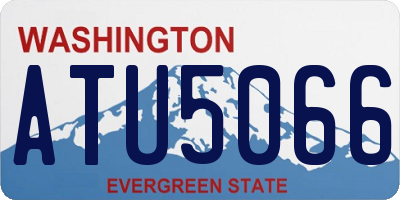 WA license plate ATU5066