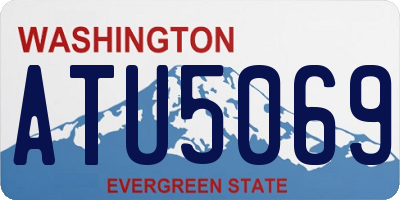 WA license plate ATU5069