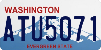 WA license plate ATU5071