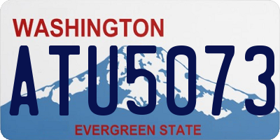 WA license plate ATU5073