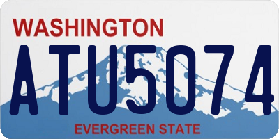 WA license plate ATU5074