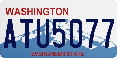WA license plate ATU5077