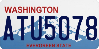 WA license plate ATU5078