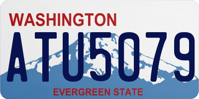 WA license plate ATU5079