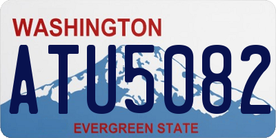 WA license plate ATU5082
