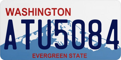 WA license plate ATU5084