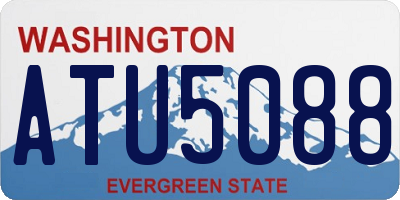 WA license plate ATU5088