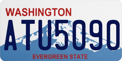 WA license plate ATU5090
