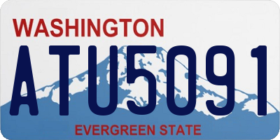 WA license plate ATU5091