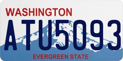 WA license plate ATU5093