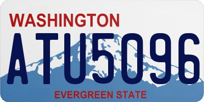 WA license plate ATU5096