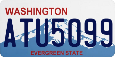 WA license plate ATU5099