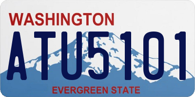 WA license plate ATU5101
