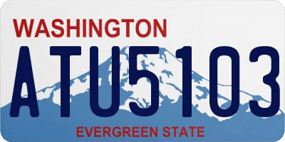 WA license plate ATU5103