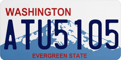 WA license plate ATU5105
