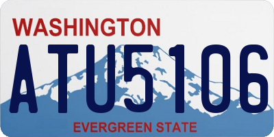 WA license plate ATU5106