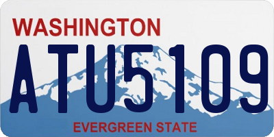 WA license plate ATU5109