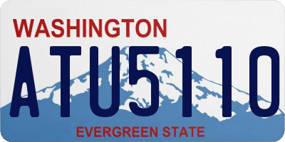 WA license plate ATU5110