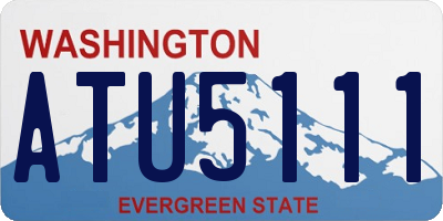 WA license plate ATU5111