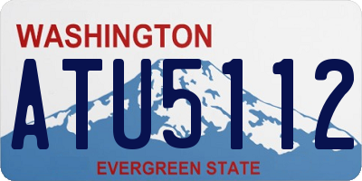 WA license plate ATU5112