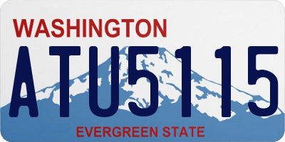 WA license plate ATU5115
