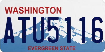 WA license plate ATU5116