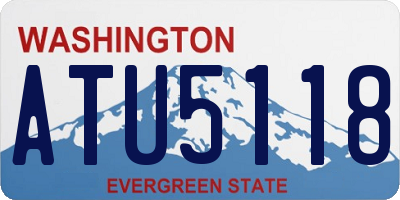WA license plate ATU5118