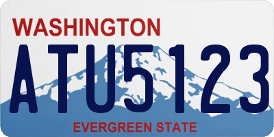 WA license plate ATU5123