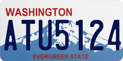 WA license plate ATU5124