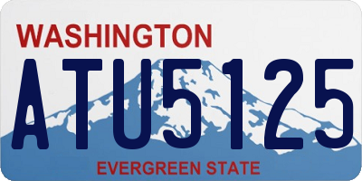 WA license plate ATU5125