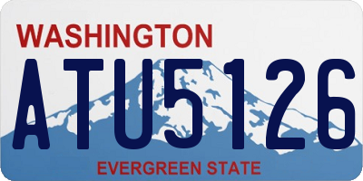 WA license plate ATU5126