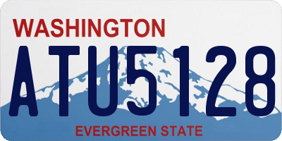 WA license plate ATU5128