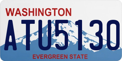 WA license plate ATU5130
