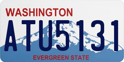 WA license plate ATU5131