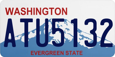 WA license plate ATU5132